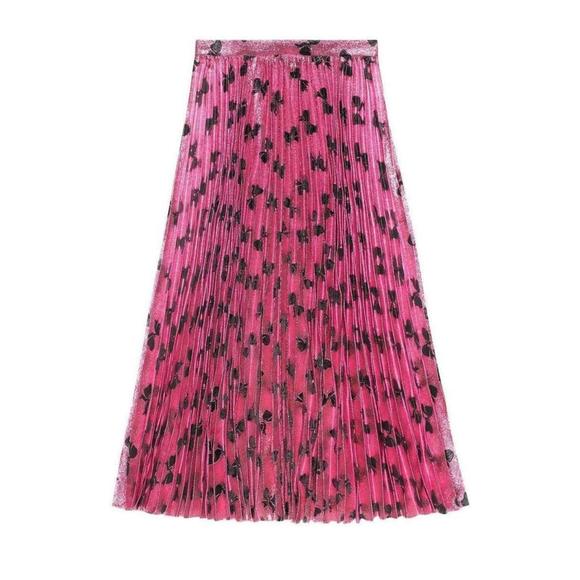 Gucci - Iridescent Bow Lurex Pleated Skirt - IT 42